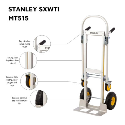 Xe Đẩy Tay Đa Năng Cao Cấp Có Thể Gấp Gọn Stanley MT515