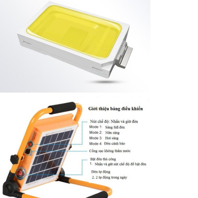 Đèn Led Năng Lượng Mặt Trời Đa Năng 50W
