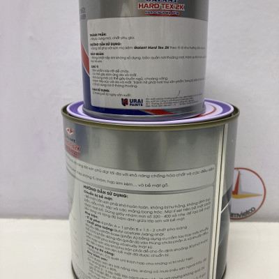 Sơn sắt mạ kẽm không cần lót Galant Hard Tex 2K White 400 1L