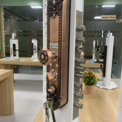 Khóa cửa vân tay điện tử thông minh cho cửa hỗn hợp, cửa biệt thự, cửa Villa, khóa cửa Smart Lock dùng app chống nước cao cấp bảo hành 30 tháng Chính Hãng DILLOCK DLU9