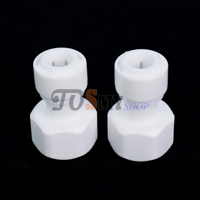 Bộ 2 nối nhanh thẳng ren trong 21 ra dây 10 hoặc 6mm – linh kiện máy lọc nước, phun sương, lắp dàn tưới cây, bể thủy sinh, cá cảnh, bán cạn . . . (hàng chính hãng)