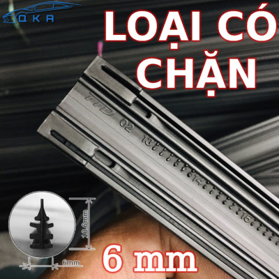 Combo 2 Lưỡi gạt nước thay thế cho cần gạt mưa kích thước 28inch - 6mm dành cho các loại xe hơi thông dụng cao su mềm đàn hồi tốt không biến dạng