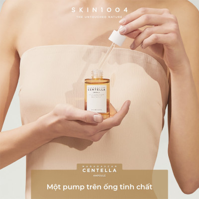 Bộ 2 Sản Phẩm Nước Hoa Hồng và Tinh Chất Dưỡng Da Rau Má Skin1004 Madagascar Centella Gồm Toner  Và Ampoule