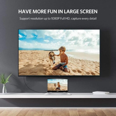 Ugreen UG10450MD101TK 1.5M màu Đen Cáp chuyển đổi Mini DP sang HDMI hỗ trợ phân phải 1080P - HÀNG CHÍNH HÃNG