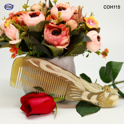 Lược sừng con Phượng (Size: L - 18cm) COH115 - Quà tặng ý nghĩa dành cho những người thân yêu - Chăm sóc tóc