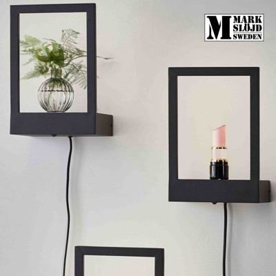 Đèn ngủ gắn tường trang trí Markslojd Pablo thiết kế hiện đại màu đen - Hàng chính hãng