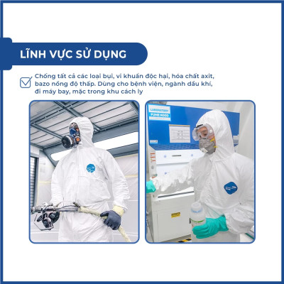 Bộ quần áo chống hóa chất Dupont Tyvek 400 chính hãng