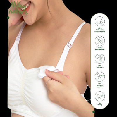 Áo Ngực Tháo Khóa Trước Vải Sợi Thiên Nhiên Cao Cấp Miley Nature Miley Lingerie BRB0203