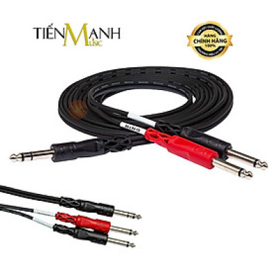 Dây Cáp Chia Tín Hiệu Chữ Y Hosa STP-202, STP203  Đầu 6ly Stereo TRS sang 2 Đầu 6ly Mono TS Cable 1/4 in STP202, STP203 Hàng Chính Hãng