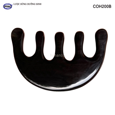 Lược Sừng Dưỡng Sinh 5 Răng - Mát Xa Da Đầu Đả Thông Kinh Lạc Chuyên Dùng Cho Spa - COH200B
