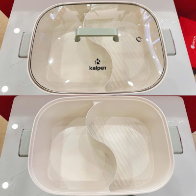 Bếp Nướng Lẩu Hai Ngăn Đa Năng Kalpen 6.5L PP66 Công Suất 2200W - Hàng Chính hãng