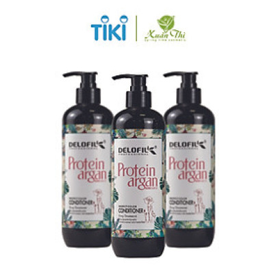 Dầu gội, dầu xả giữ màu tóc nhuộm bền màu, lâu phai Delofil Protect Color 500ml: