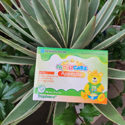 Bộ 6 sản phẩm Cốm ăn ngon hết táo bón Familycare Appetito Traphaco