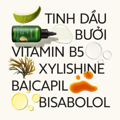 Combo Toner bí đao cân bằng da cocoon 140ml + Nước dưỡng tóc tinh dầu bưởi Pomelo Cocoon 140ml