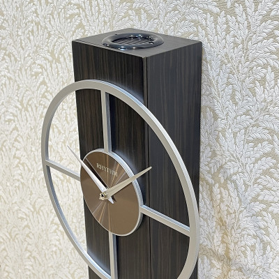 Đồng hồ Rhythm CMJ598UR02- Kt 23.5 x 58.0 x 8.5cm, 1.31kg. Vỏ gỗ, dùng PIN.