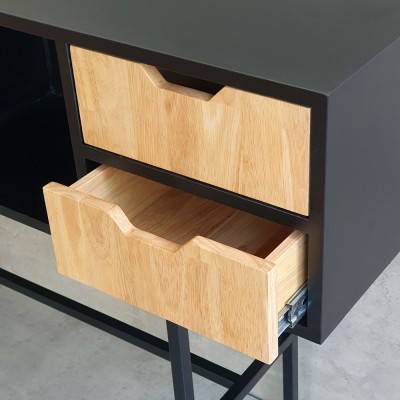 Bàn console gỗ cao su chân sắt Juno sofa CSTCT060 120x30x85 cm nhiều màu lựa chọn