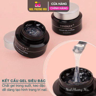 Gel Thủy Tinh Tráng Gương Vinimay, Giọt Sương, Vẽ Nổi Định Hình , Phụ Kiện Chuyên Dùng Trong Làm Nail Nữ Women Sơn Gel