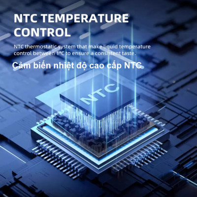 Máy pha cà phê bán tự động 3 trong 1 tích hợp xay cà phê 15 chế độ thương hiệu Mỹ cao cấp HiBREW H14 - Hàng Nhập Khẩu