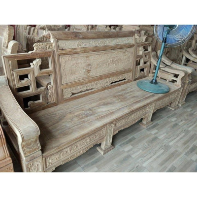 Bộ bàn ghế phòng khách kiểu sơn thủy gỗ hương đá