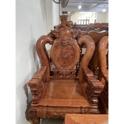 Bộ bàn ghế cao cấp phượng gỗ hương đá