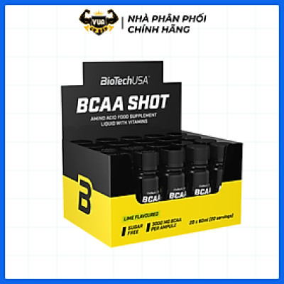 Tăng Sức Bền BCAA BiotechUSA - Dạng Chai Shot Tiện Lợi