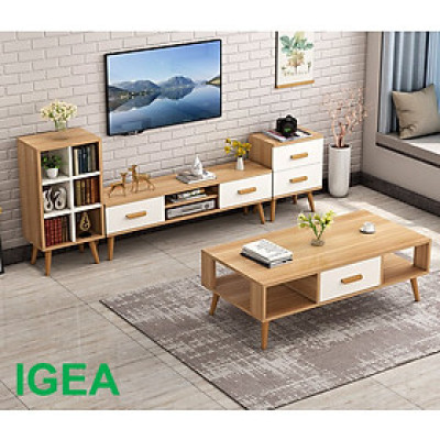 BỘ KỆ SÀN - BÀN TRÀ PHONG CÁCH BẮC ÂU