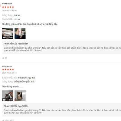 Máy massage mắt mạnh chống thâm quầng, bọng mắt chảy xệ giúp làn da căng bóng (Loại tốt)