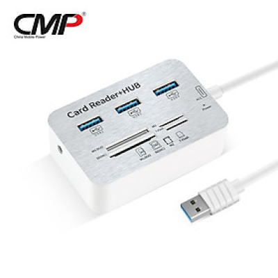 Cáp USB 3.0 to Hub Usb + Card reader All in One - Hàng Nhập Khẩu