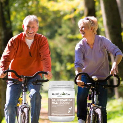 Glucosamine Úc Healthy Care HCL 1500mg Hỗ trợ giảm đau nhức xương khớp, tăng trưởng và hồi phục sụn, sản xuất chất nhầy cho khớp 400V - OZ Slim Store
