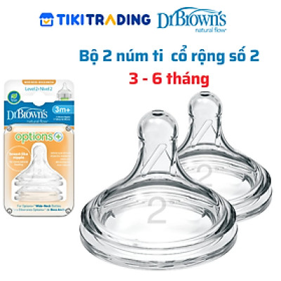 Bộ 2 núm ti Dr.Brown