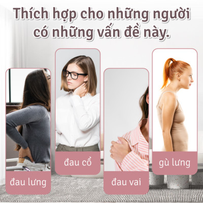 BG Gậy Tập Lưng, Vai 6015 PINK, Chống Gù, Uốn Thẳng Lưng, Gậy Tập Yoga (hàng nhập khẩu)