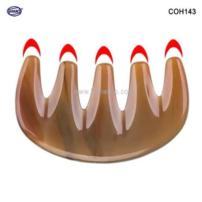 Lược sừng răng thưa thần thánh - COH143 (Size: S - 9cm) Massage đầu giúp lưu thông máu đả thông kinh mạch 