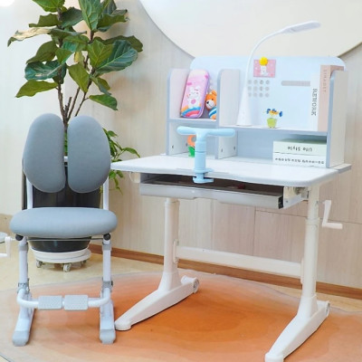 Bộ bàn ghế học sinh thông minh chống cận điều chỉnh cao thấp tay quay Tundo CTIRSBV52 ngang 80cm