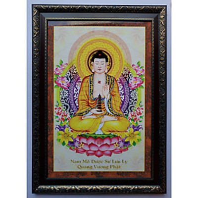 TRANH IN DẦU - PHẬT TÍCH CA -PHẬT BỒ TÁT (50*70cm)