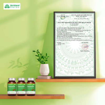 Viên uống thải độc gan Detoxliv Glutathion 98% hộp 1 lọ 30 viên