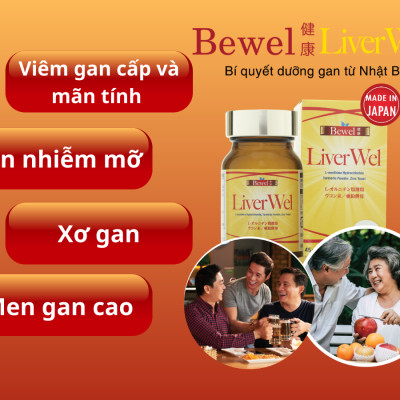 Thực phẩm chức năng dưỡng gan từ Nhật Bản Bewel Liverwel 