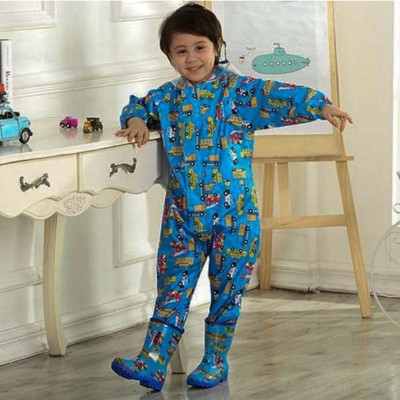 Bộ áo mưa trẻ em từ 6 - 8 tuổi họa tiết hoạt hình dễ thương  , xinh xắn  , vải dù chống thấm , có túi đựng , giao màu ngẫu nhiên