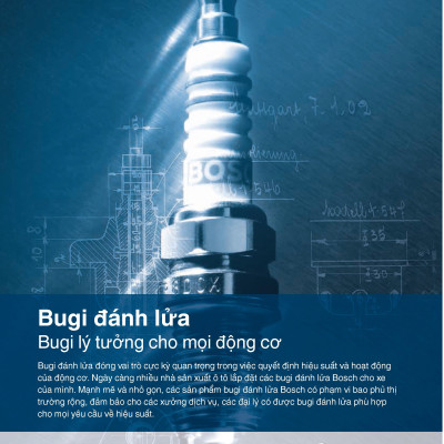 Bộ 04 Bugi Bosch Chân Ngắn (Platinum) FR7DPP30X Cho Mercedes BMW