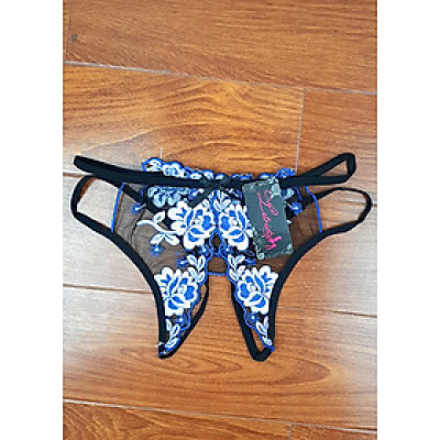  Quần lót nữ xẻ đáy quốn hút - Màu xanh biển