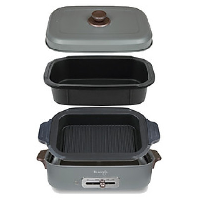 Lẩu điện phủ gốm Ceramic 2 trong 1 Kuvings KMG-200B [4.0L] - Hàng chính hãng