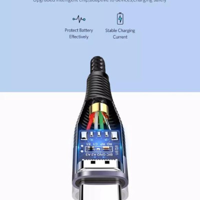 Ugreen UG60204ED022TK 0.5 Màu Xám Cáp USB-A sang Type C sạc nhanh - HÀNG CHÍNH HÃNG