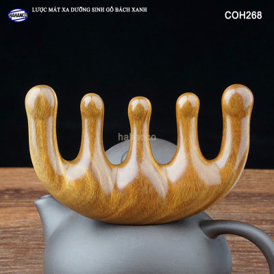 Lược Gỗ Thơm Mát Xa Da Đầu Răng Thưa Thư Giãn Giải Tỏa Áp Lực Độc Đáo - COH268