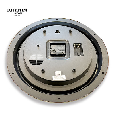 Đồng hồ treo tường Nhật Bản Rhythm CMH726NR06 Kt 36.0 x 5.6cm, 955g Vỏ nhựa. Dùng Pin.
