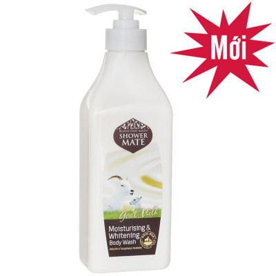 Sữa tắm dê Showermate Moisturizing & Whitening sáng da Hàn Quốc 550ml + Kèm móc khoá