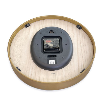 Đồng hồ Rhythm CMG140NR06 Kt 30.0 x 4.5cm, 680g Vỏ gỗ. Dùng Pin.