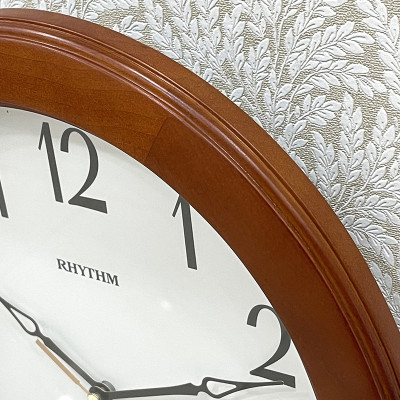 Đồng hồ treo tường Nhật Bản Rhythm CMG271NR06 Kt 28.8 x 33.0 x 4.5cm, 690g Vỏ gỗ. Dùng Pin