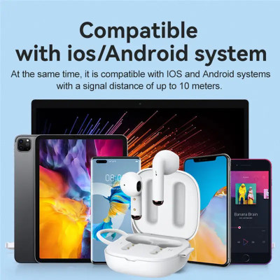 Tai Nghe Bluetooth Không Dây FIRO A18 - Tai Nghe FIRO A18 Bluetooth V5.3 - Điều Khiển Cảm Ứng Thông Minh - Công Nghệ Kháng Nước IPX5 - Tai Nghe Bluetooth Giảm Tiếng Ồn FIRO A18 - Phù Hợp Với Tất Cả Dòng Máy - Hàng Chính Hãng