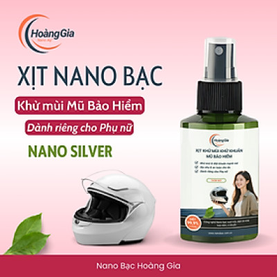 Xịt Khử Mùi Mũ Bảo Hiểm Nano Bạc Hoàng Gia - Dành Cho Phụ Nữ - Bảo Vệ Da Đầu & Tóc - 100ml