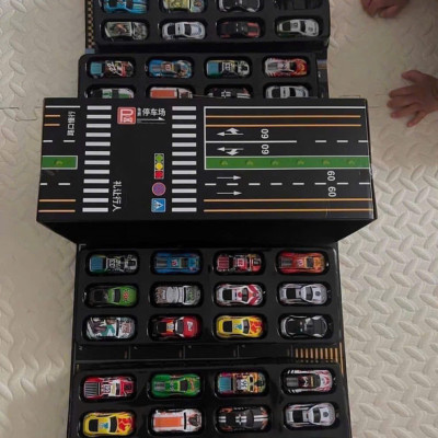 Bộ Đồ Chơi Xe Ô Tô Container 48 Chiếc Mini – Quà Sinh Nhật Bé Trai – Đồ Chơi Mô Hình Xe Hơi Kèm Hộp Đựng - HÀNG CHÍNH HÃNG MINIIN