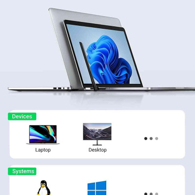 Ugreen UG90339CM496TK AC650 Màu Đen USB wifi dành cho laptop , PC có ăngten 6dBi hổ trợ chuẩn 2.4Ghz và 5Ghz - HÀNG CHÍNH HÃNG
